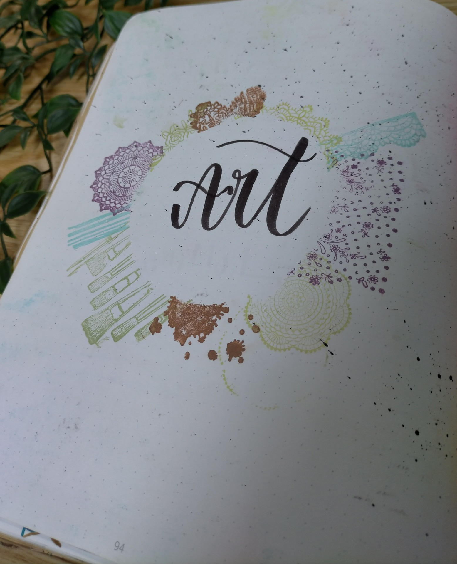 Aquí vemos una lámina en el Bullet Journal, cosa que ahora no hacemos.